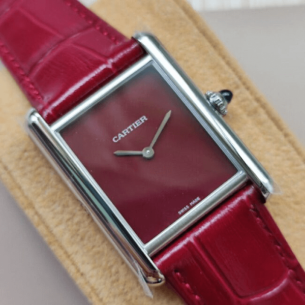 Cartier Replica Tank Must Burgundy - Image 3