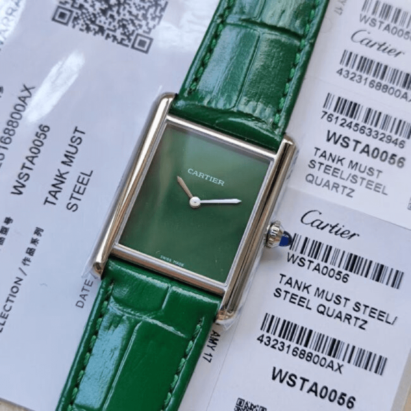 Cartier Replica Tank Must Green - Image 3
