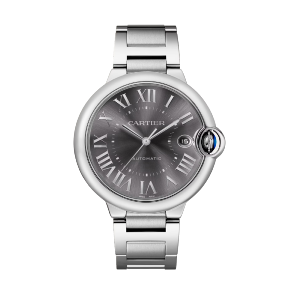 Replica Cartier BALLON BLEU 42MM Grey Dial -Stainless-