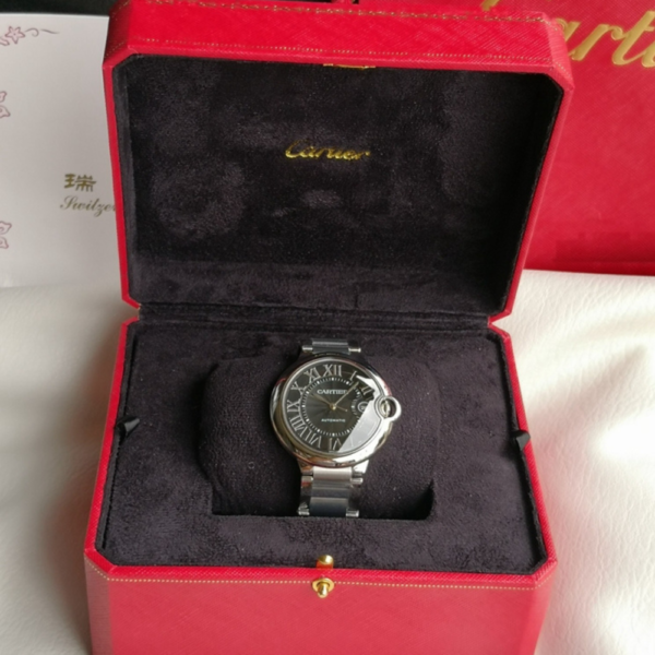 Replica Cartier BALLON BLEU 42MM Grey Dial -Stainless- - Image 2