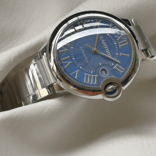 Replica Cartier BALLON BLEU 42MM BLUE Dial -Stainless- - Image 3