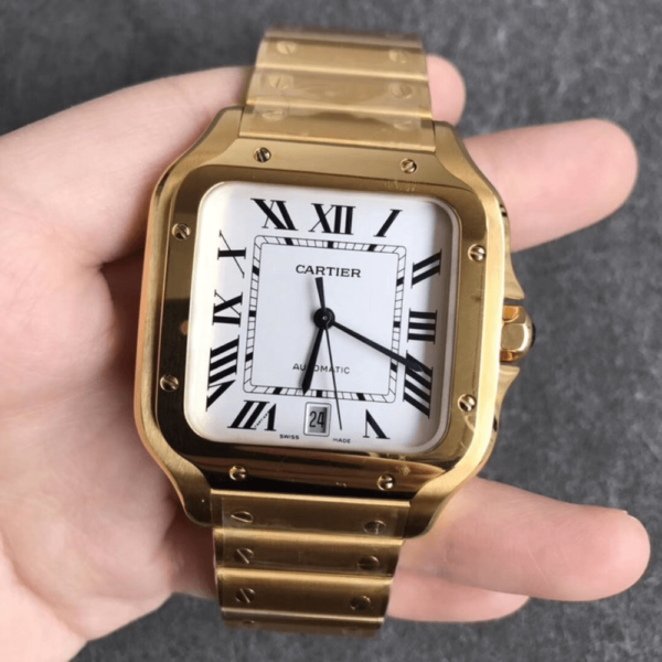 Replica Cartier SANTOS DE CARTIER 35.1MM Gold - Image 2