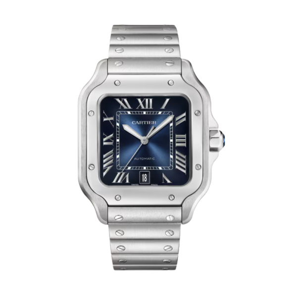 Replica Cartier SANTOS DE CARTIER 39.8MM Blue Dial
