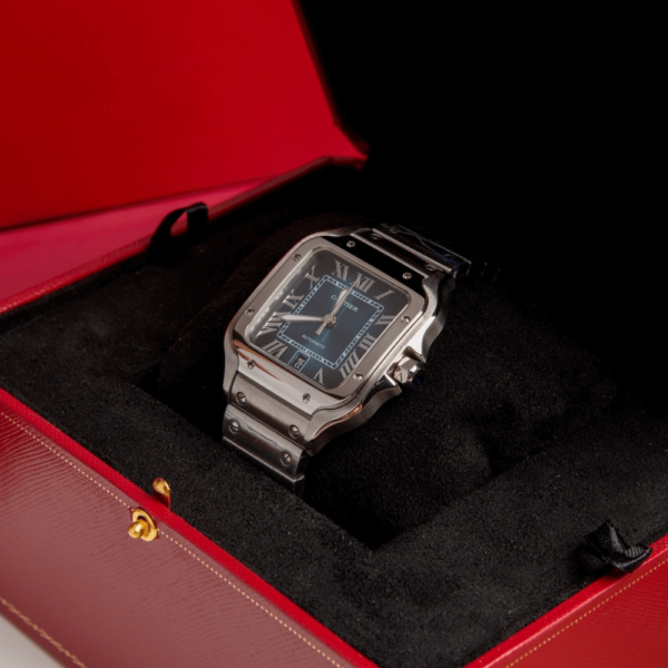 Replica Cartier SANTOS DE CARTIER 39.8MM Blue Dial - Image 3