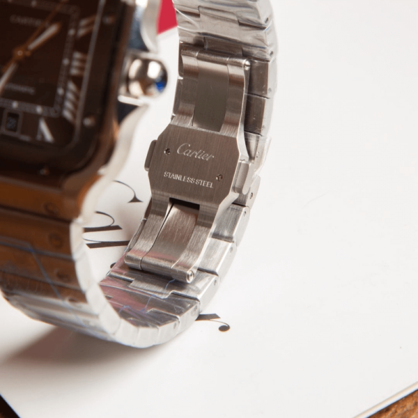 Replica Cartier SANTOS DE CARTIER 39.8MM Grey Dial - Image 5