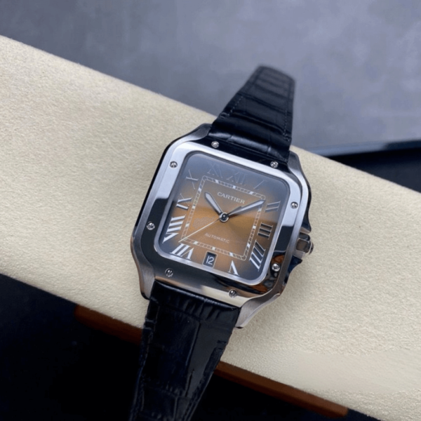 Replica Cartier SANTOS DE CARTIER 39.8MM -Leather Strap- - Image 2