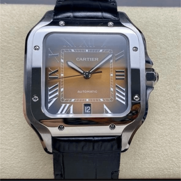 Replica Cartier SANTOS DE CARTIER 39.8MM -Leather Strap- - Image 3
