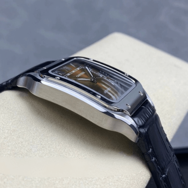 Replica Cartier SANTOS DE CARTIER 39.8MM -Leather Strap- - Image 5