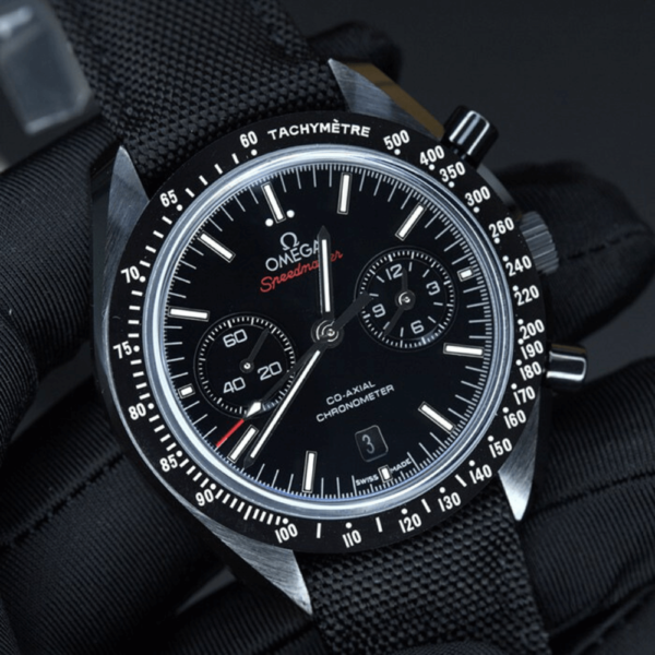 Replica Omega 44.25MM Speedmaster Dark Side of the Moon -All Black - Image 2