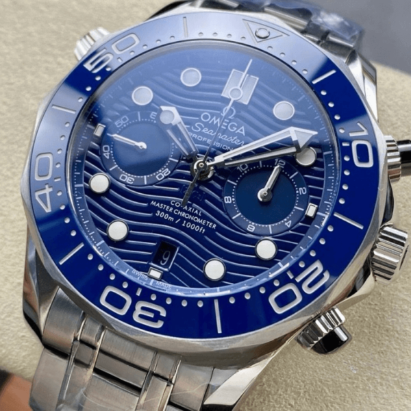 Replica Omega 44MM Seamaster Diver 300M Chronograph - Image 3