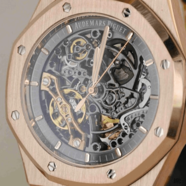 Audemars Piguet Replica Royal Oak 15407 ( Skeleton ) - Rose Gold - Image 3