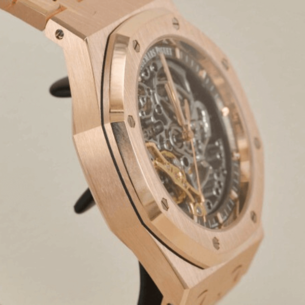 Audemars Piguet Replica Royal Oak 15407 ( Skeleton ) - Rose Gold - Image 4