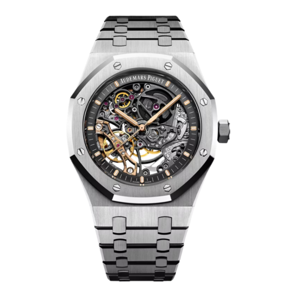 Audemars Piguet Replica Royal Oak 15407 ( Skeleton ) - Rose Gold - Image 8