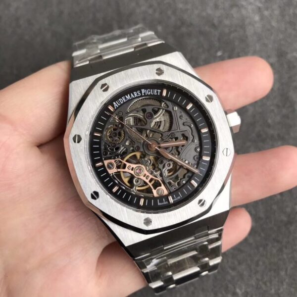 Audemars Piguet Replica Royal Oak 15407 ( Skeleton ) - Silver - Image 3