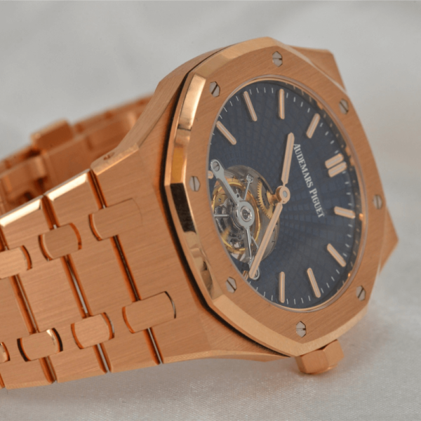 Audemars Piguet Replica Royal Oak 26522 Rose Gold - Blue Dial - Image 3