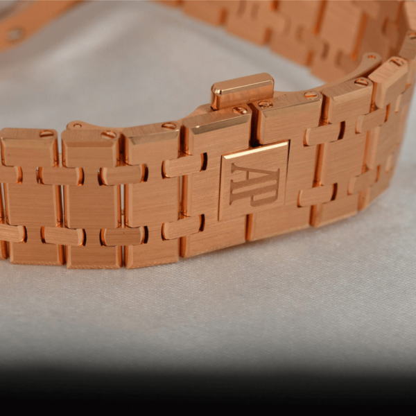 Audemars Piguet Replica Royal Oak 26522 Rose Gold - Blue Dial - Image 5