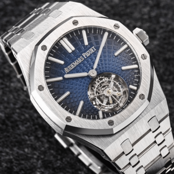 Audemars Piguet Replica Royal Oak 26522 Silver - Blue Dial - Image 3