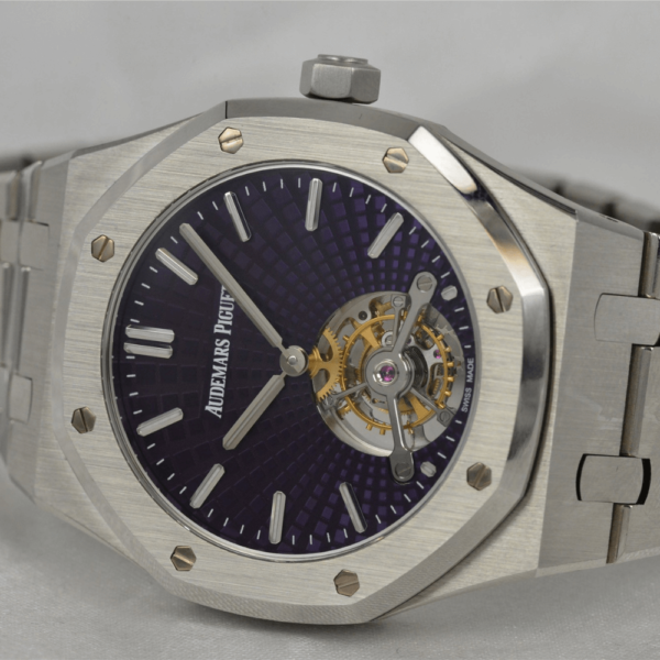 Audemars Piguet Replica Royal Oak 26522 Silver - Purple Dial - Image 3