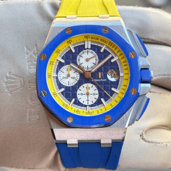 Audemars Piguet Replica Royal Oak Offshore 26400 - Blue & Yellow - Image 2