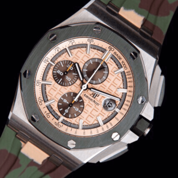 Audemars Piguet Replica Royal Oak Offshore 26400 Camo - Beige Dial - Image 3