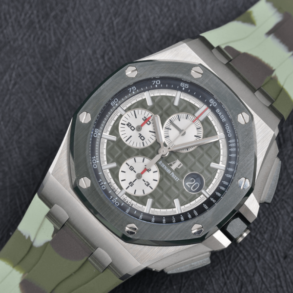 Audemars Piguet Replica Royal Oak Offshore 26400 Camo - Green Dial - Image 2