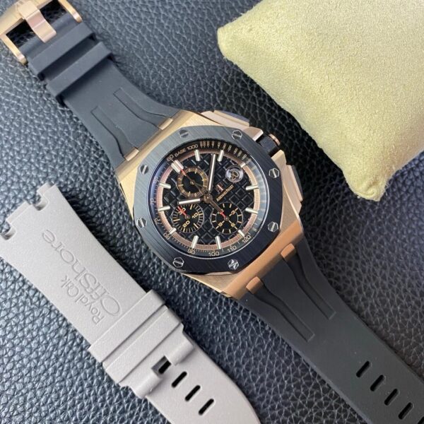Audemars Piguet Replica Royal Oak Offshore 26400 - Rose Gold Black - Image 4