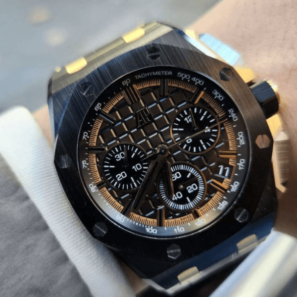 Replica Audemars Piguet Royal Oak Offshore 26420 - Black & Yellow - Image 2
