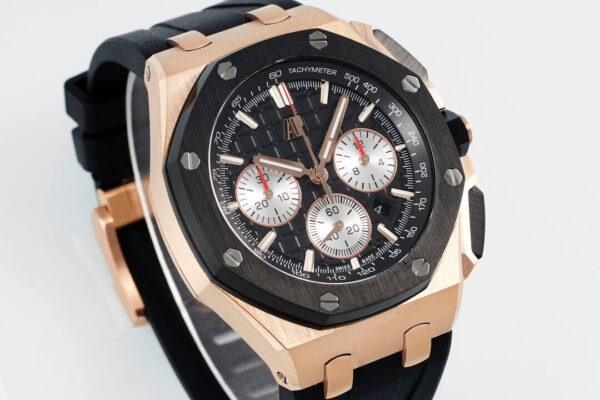 Replica Audemars Piguet Royal Oak Offshore 26420 - Rose Gold Black - Image 3