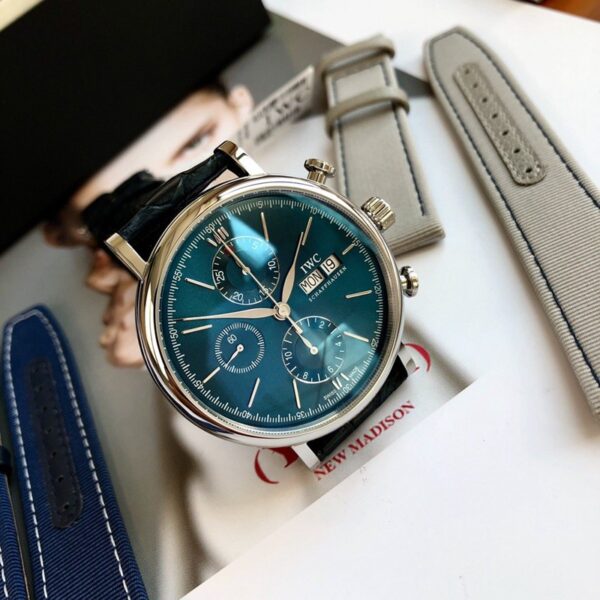 Replica IWC PORTOFINO Chronograph 42MM Blue - Image 3