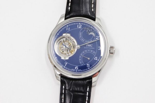 Replica IWC PORTUGIESER Tourbillon WATCHES 44MM Blue Dial - Image 2