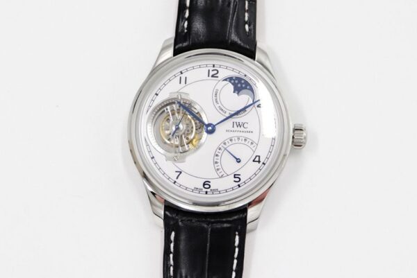 Replica IWC PORTUGIESER Tourbillon WATCHES 44MM White Dial - Image 3