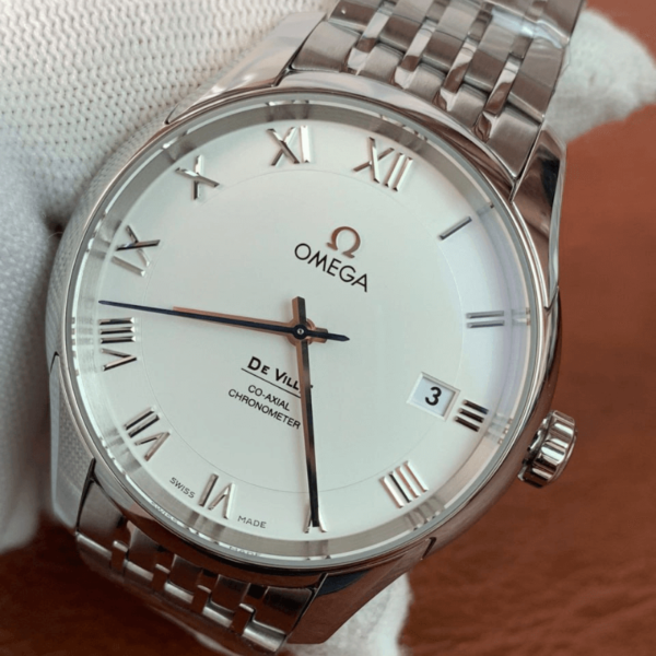 Replica Omega 41MM DE VILLE Silver White Dial - Image 2