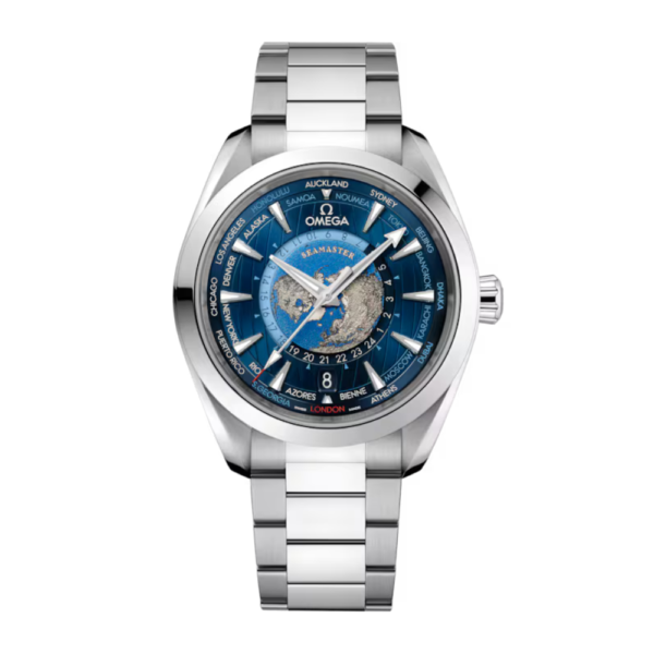 Replica Omega 43MM Seamaster Aqua Terra World Time (Steel)