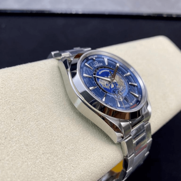 Replica Omega 43MM Seamaster Aqua Terra World Time (Steel) - Image 3