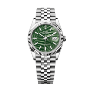 Replica Rolex Datejust Jubilee Green Palm Dial 36mm