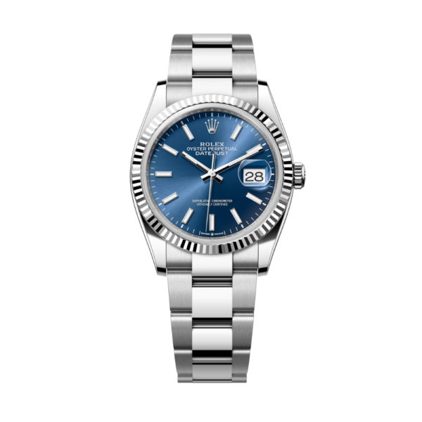 Replica Rolex Datejust Oyster Blue Dial 36mm