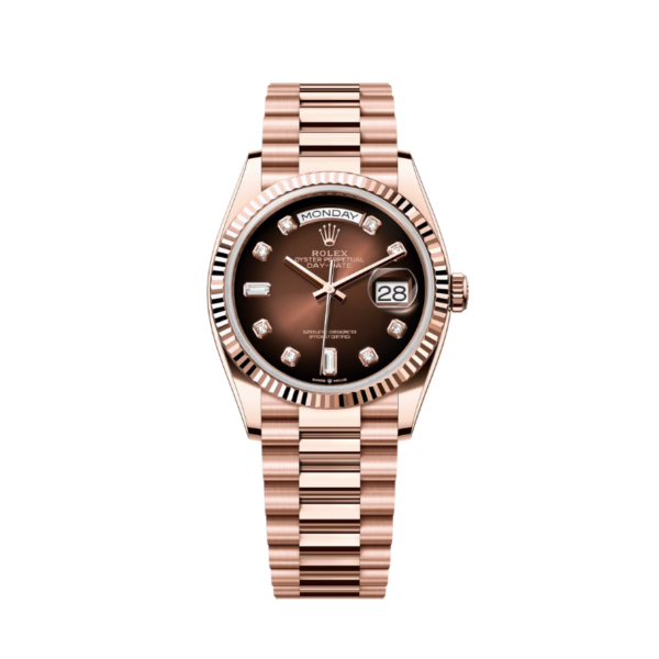 Replica Rolex Day Date Rose Gold – Chocolate Dial