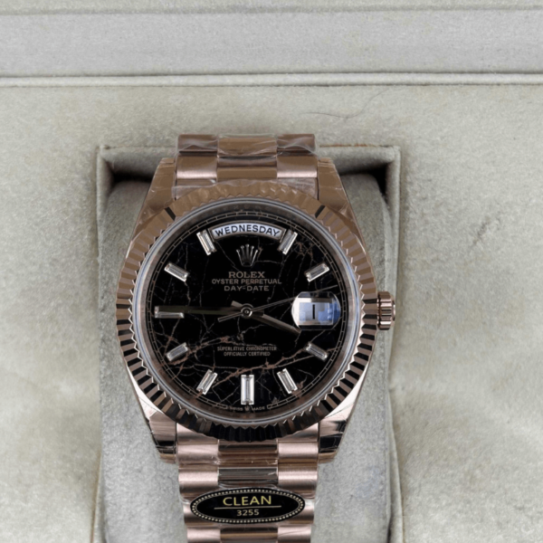 Replica Rolex Day Date Rose Gold – Eisenkiesel Dial - Image 2