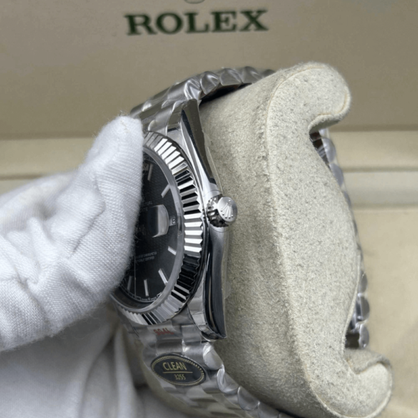 Replica Rolex Day Date White Gold Black Dial - Image 4