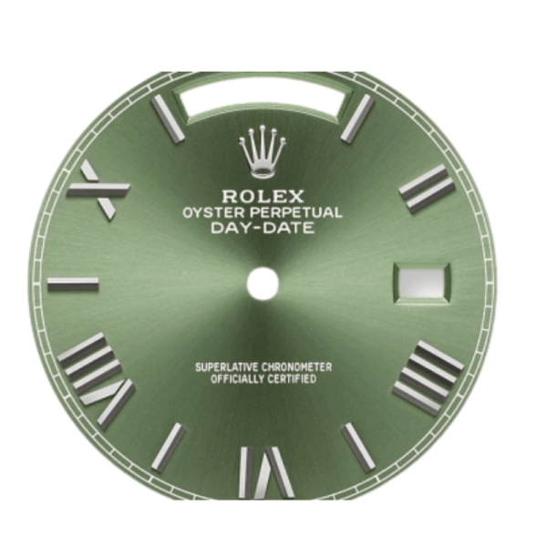 Replica Rolex Day Date White Gold Green Dial - Image 2