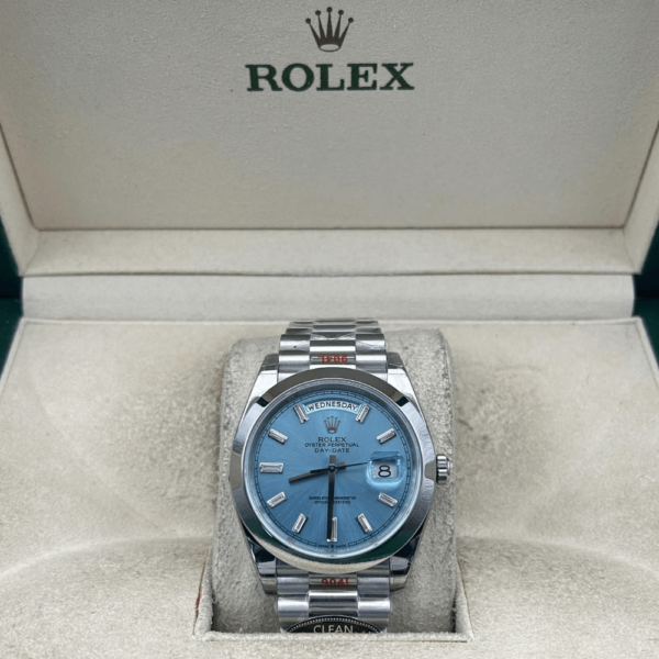 Replica Rolex Day Date White Gold Tiffany Dial - Image 2
