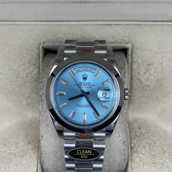 Replica Rolex Day Date White Gold Tiffany Dial - Image 3