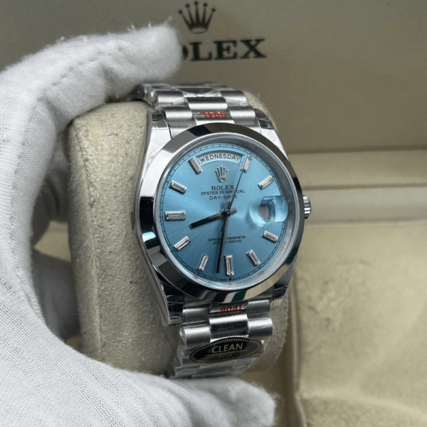 Replica Rolex Day Date White Gold Tiffany Dial - Image 4