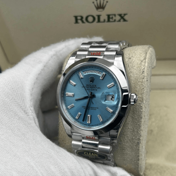 Replica Rolex Day Date White Gold Tiffany Dial - Image 5