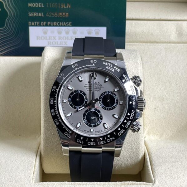 Replica Rolex Daytona Cosmograph OysterFlex - White Gold - Image 2