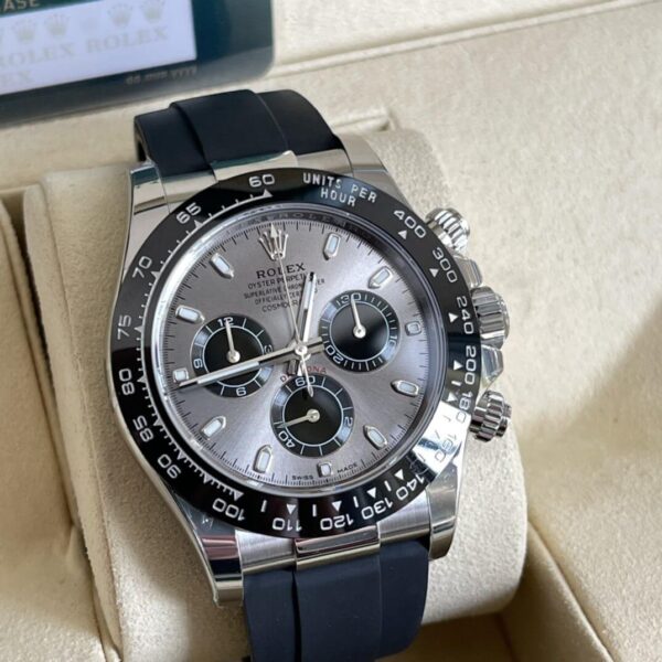 Replica Rolex Daytona Cosmograph OysterFlex - White Gold - Image 4