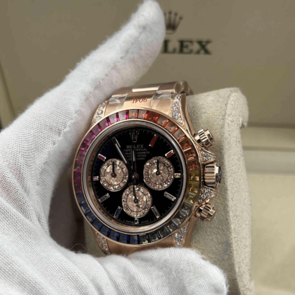 Replica Rolex Daytona Cosmograph Rainbow Diamonds - Image 3