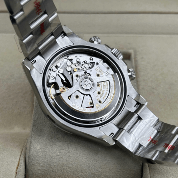 Replica Rolex Daytona Cosmograph Silver Black Dial - Image 6