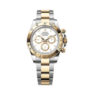 Replica Rolex Daytona Cosmograph Two Tone - White Dial