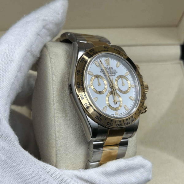 Replica Rolex Daytona Cosmograph Two Tone - White Dial - Image 4